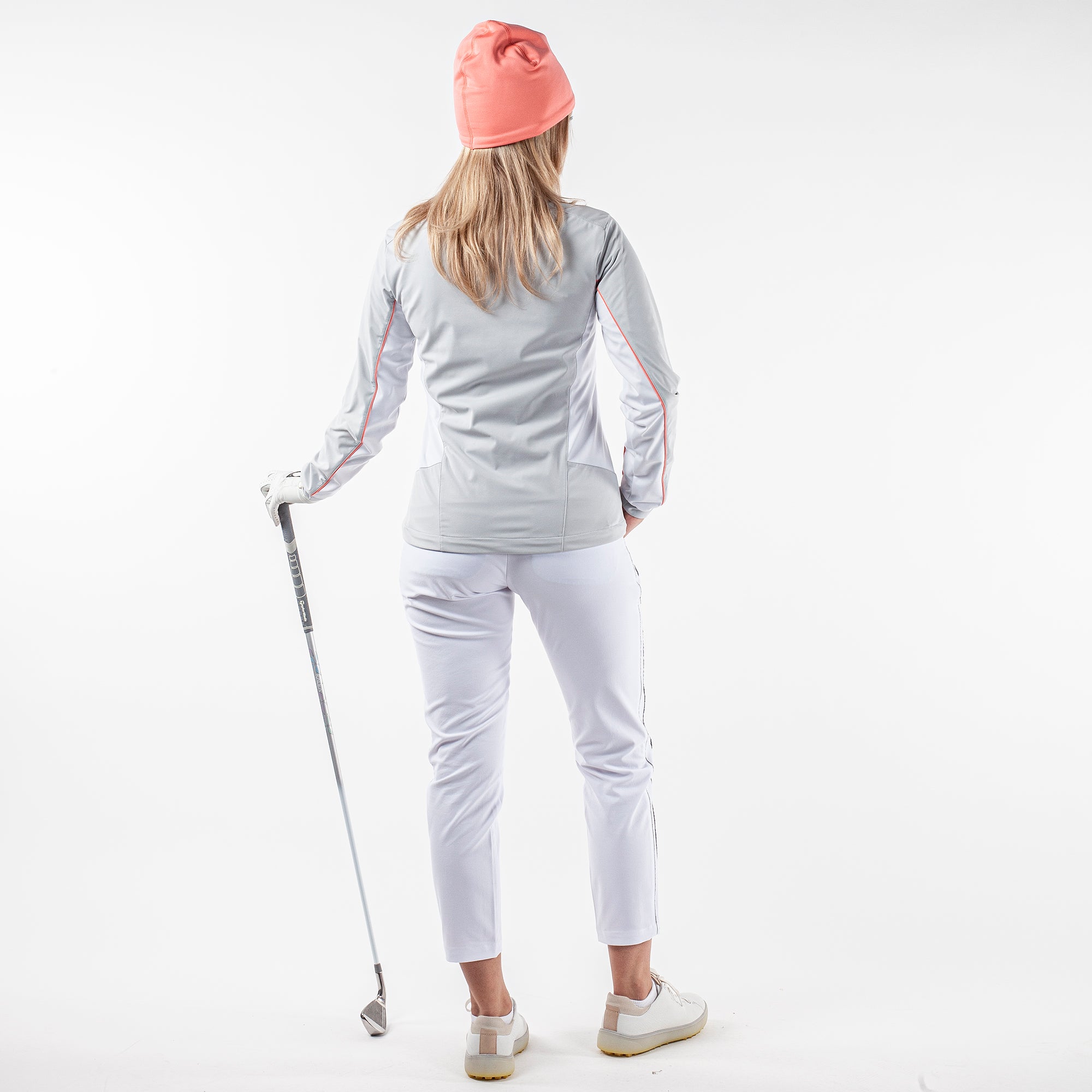 Galvin Green Larissa Interface-1 Ladies Golf Windstopper Cool Grey/White/Coral